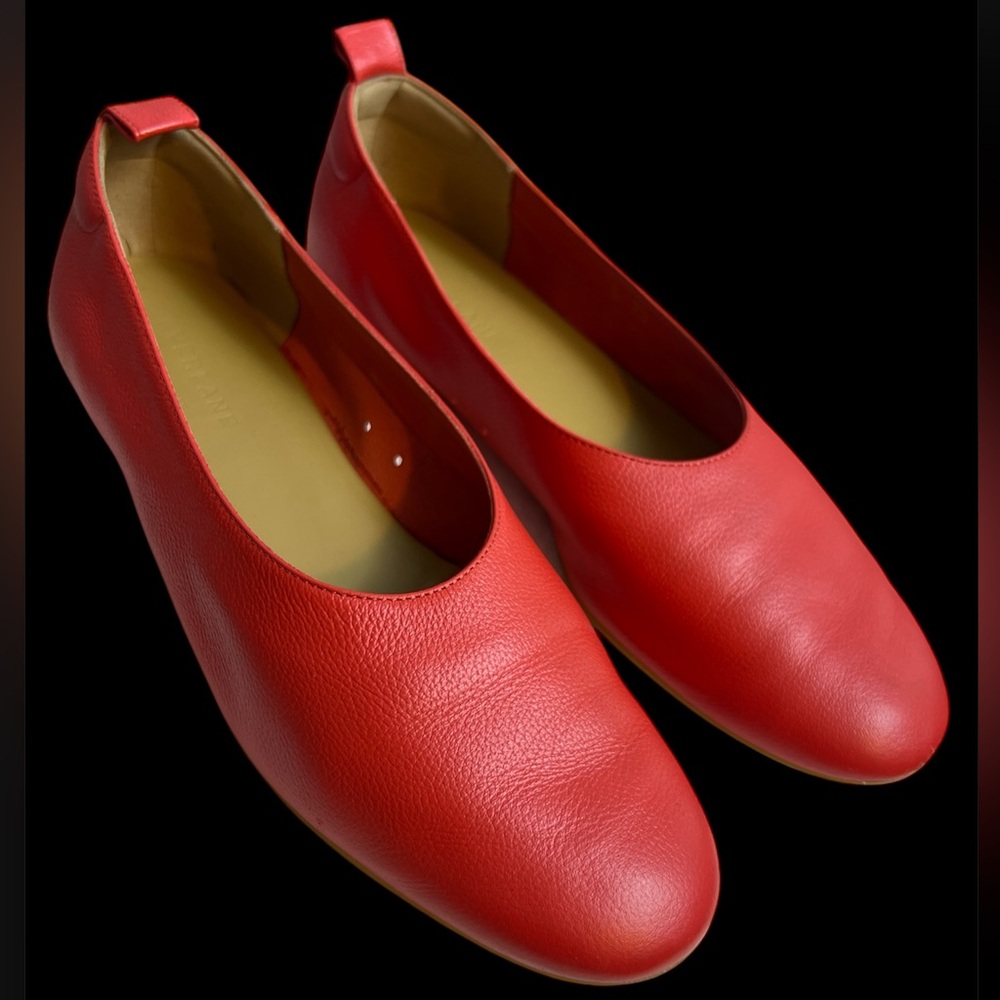 Everlane leather The Day Glove shoes ballet flat in red size 71/2